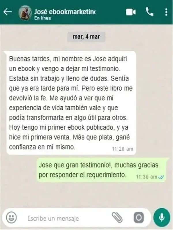 testimonio Jose